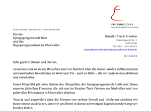 Solidaritätsbekundung Halle